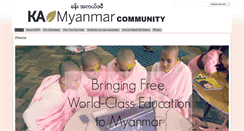 Desktop Screenshot of khanacademyburmese.org