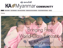 Tablet Screenshot of khanacademyburmese.org